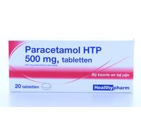 Paracetamol Healthypharm  500mg, doos à 20 stuks