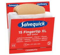 Navulling vingertop pleister Salvequick, à 15 stuks, doos à 6 stuks