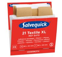 Navulling textielpleisters XL, salvequick, à 21 stuks, doos à 6 stuks